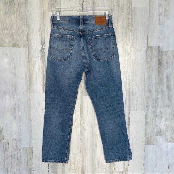 Levi’s 501 Big E Distressed High Waist Button Fly Jeans Size 26 - Picture 5 of 13